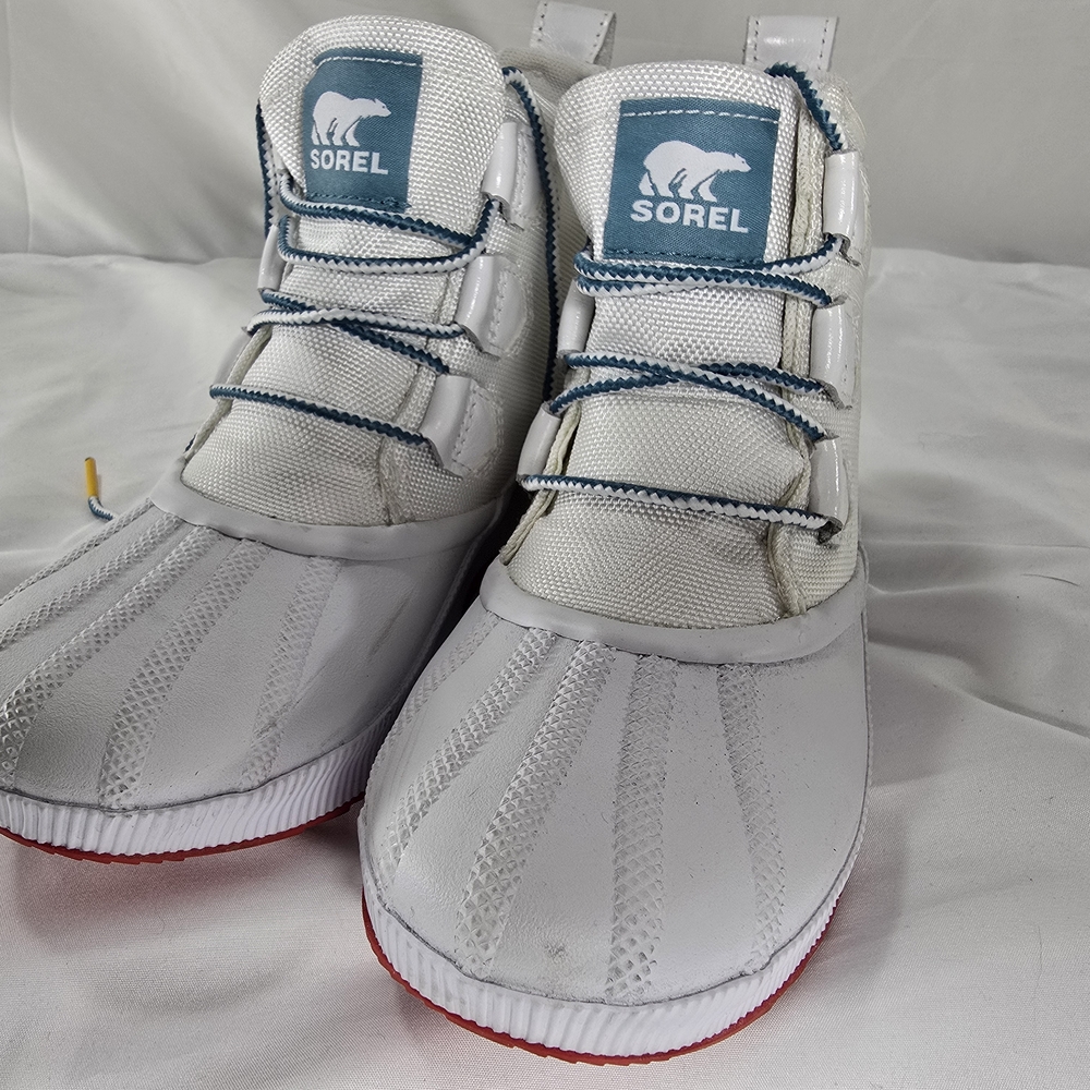 Sorel Kids White and Blue Shoes